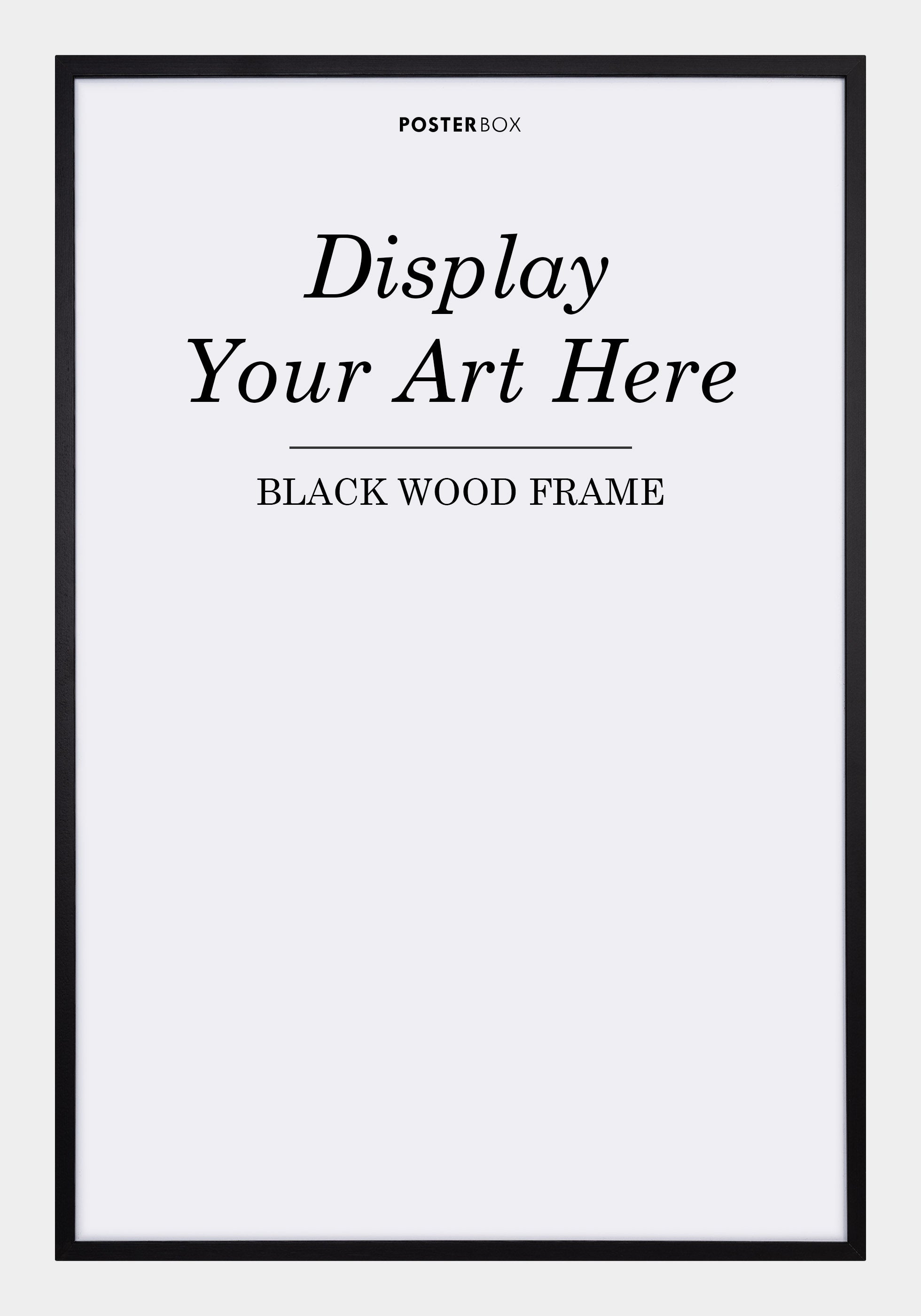 Black wooden frame - Posterbox.dk