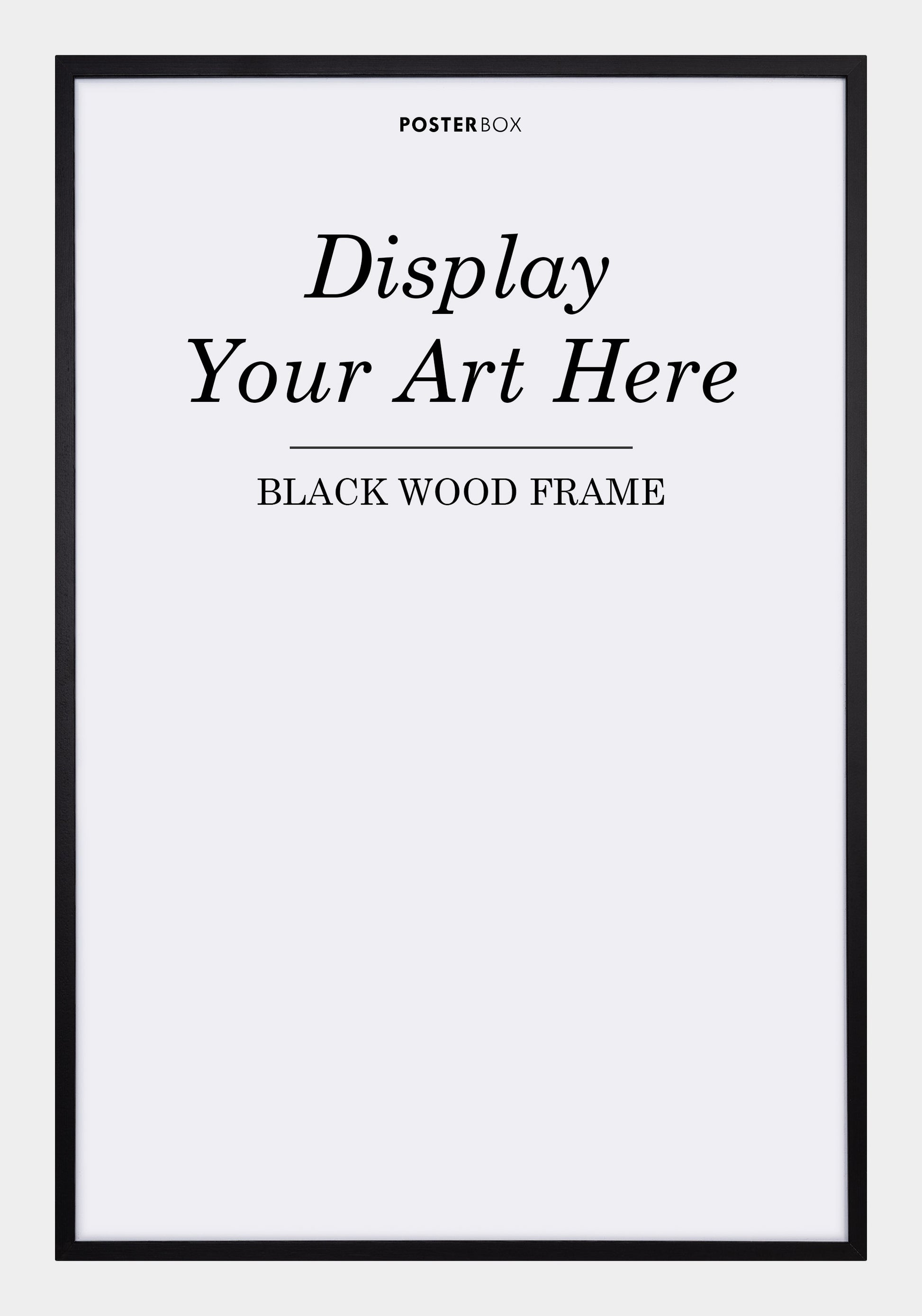 Black wooden frame - Posterbox.dk