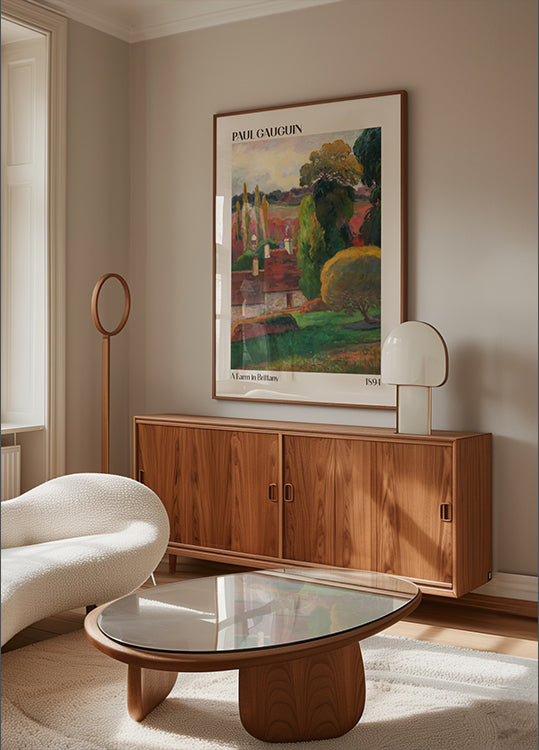 A Farm in Brittany, Paul Gauguin 1894 Poster - Posterbox.dk