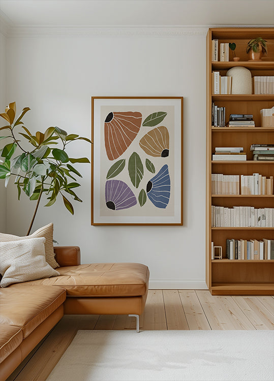 Abstract Flowers Poster - Posterbox.dk