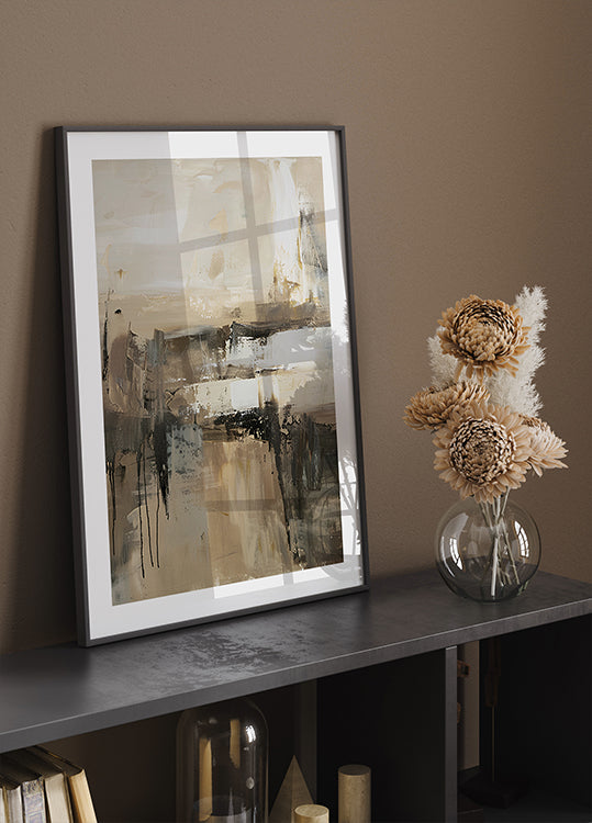 Abstract Natural Layers Poster - Posterbox.dk