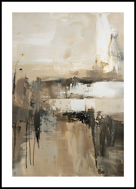 Abstract Natural Layers Poster - Posterbox.dk