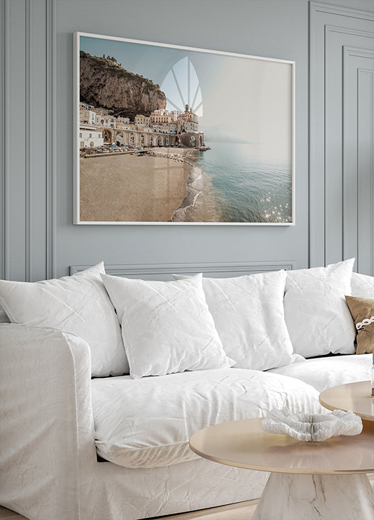Amalfi Coast Morning Light Poster - Posterbox.dk