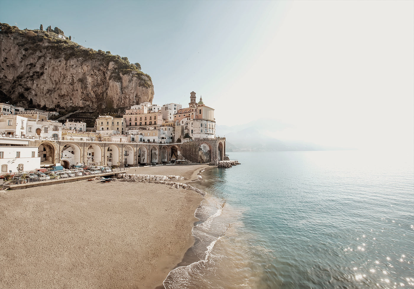 Amalfi Coast Morning Light Poster - Posterbox.dk