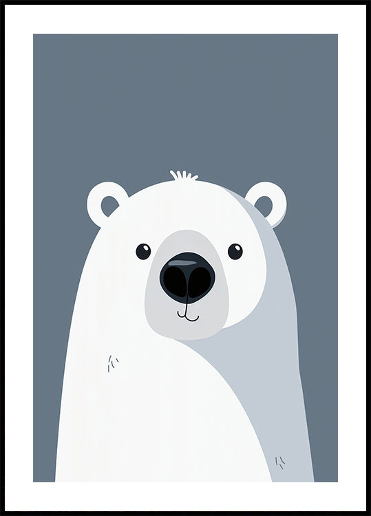 Arctic Smile, Polar Bear Poster - Posterbox.dk