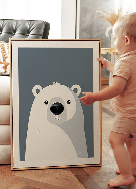 Arctic Smile, Polar Bear Poster - Posterbox.dk