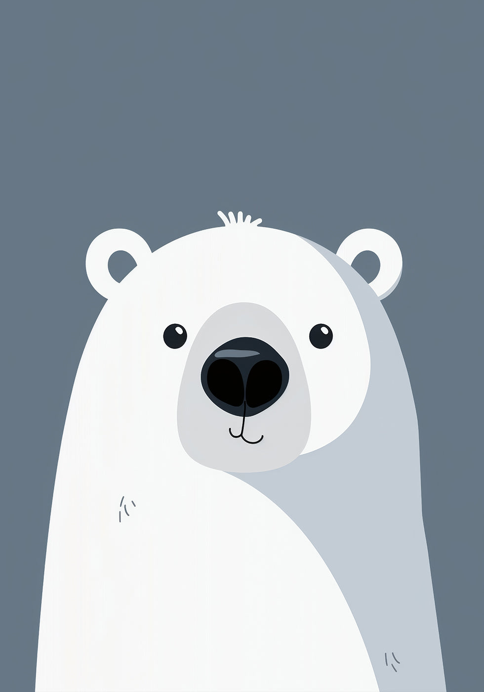 Arctic Smile, Polar Bear Poster - Posterbox.dk