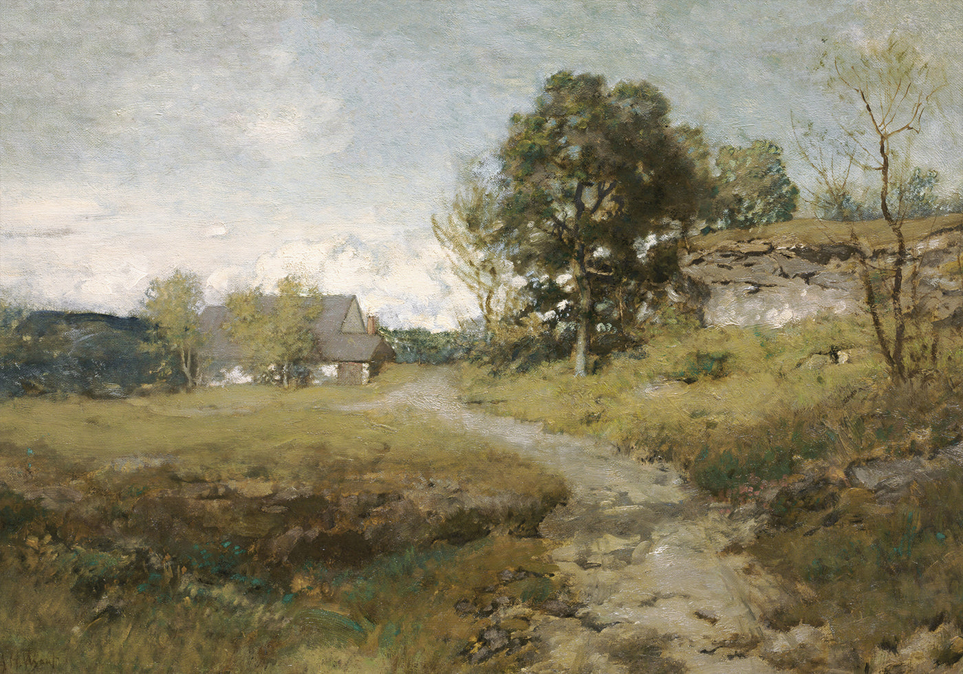 Arkville Landscape By Alexander H. Wyant Poster - Posterbox.dk