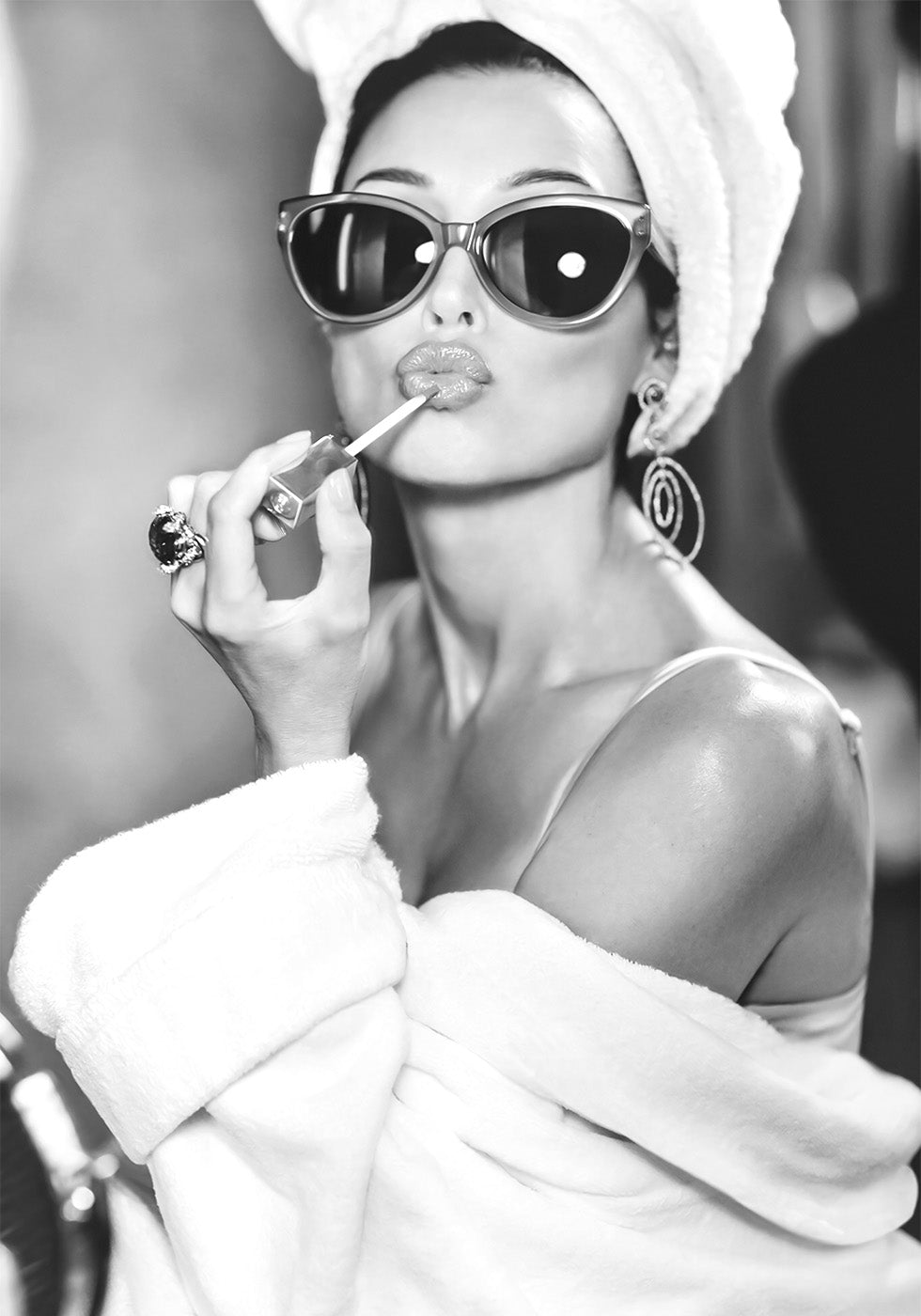 Audrey Hepburn BW Poster - Posterbox.dk