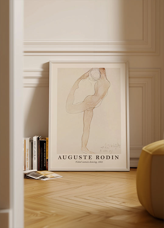 Auguste Rodin, Naked Woman Dancing Poster - Posterbox.dk