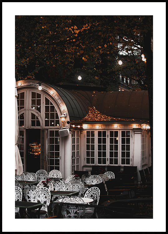 Autumn Café in Stockholm Poster - Posterbox.dk