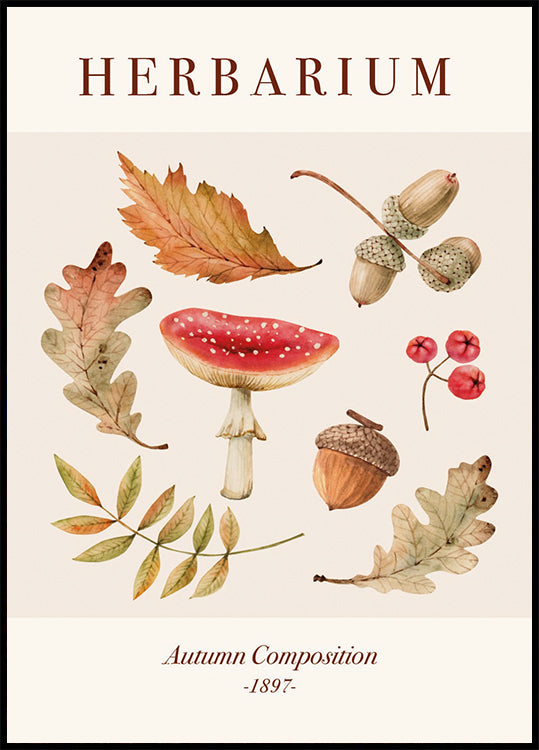 Autumn Herbarium Poster - Posterbox.dk
