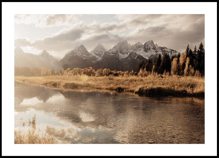 Autumn Morning in the Mountains Poster - Posterbox.dk