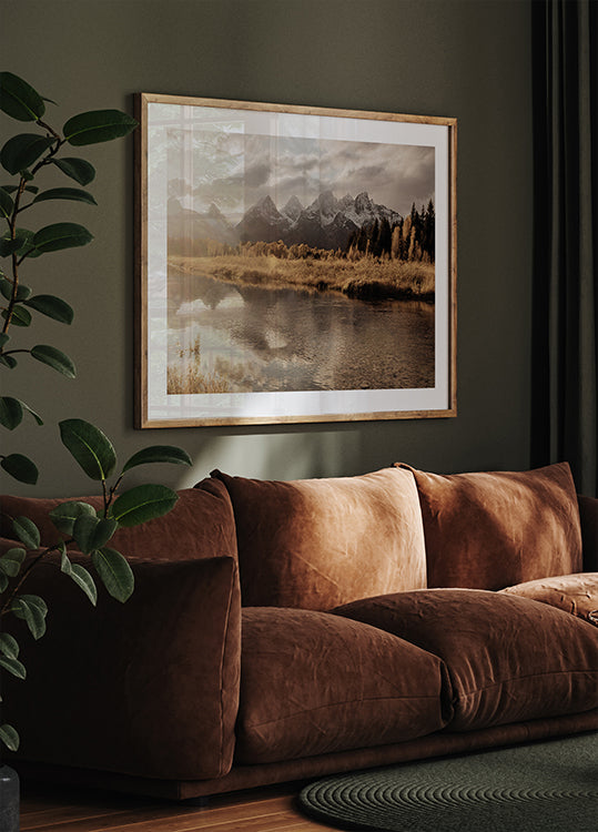 Autumn Morning in the Mountains Poster - Posterbox.dk