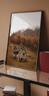 Autumn Mountain Cabin Poster - Posterbox.dk