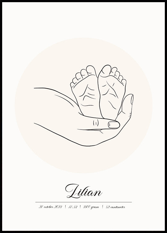 Baby Born Personalized Poster - Posterbox.dk