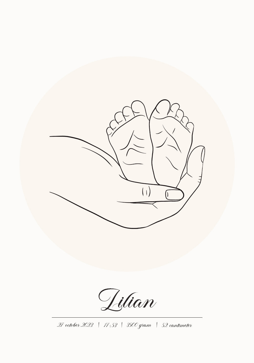 Baby Born Personalized Poster - Posterbox.dk