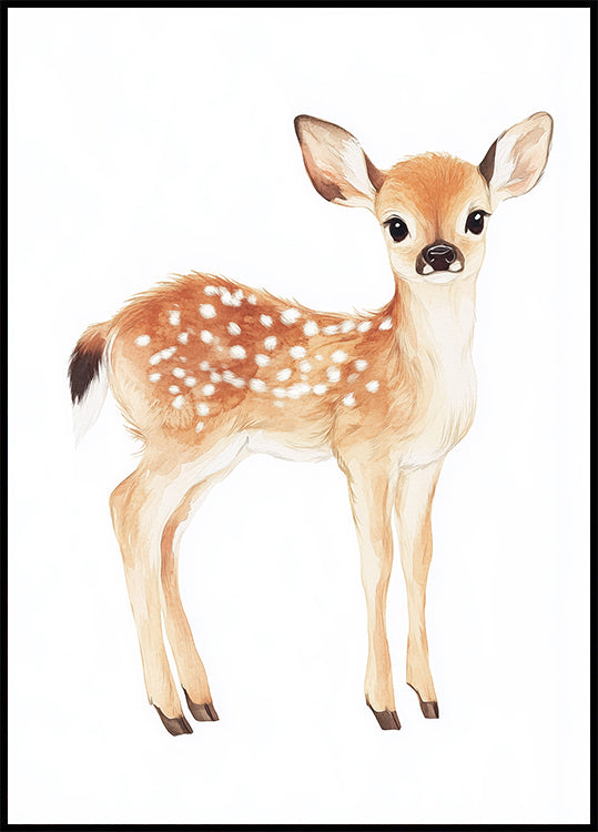 Baby Deer With Spots Poster - Posterbox.dk