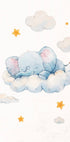 Baby Elephant Dreaming on Clouds Poster - Posterbox.dk