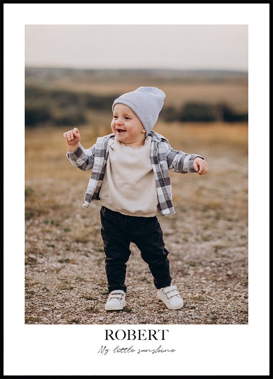 Baby or Child Personalized Name Poster - Posterbox.dk