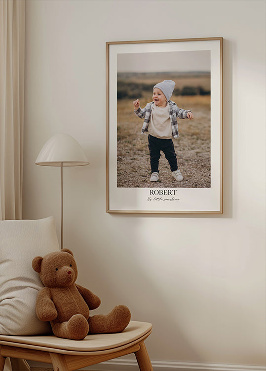 Baby or Child Personalized Name Poster - Posterbox.dk