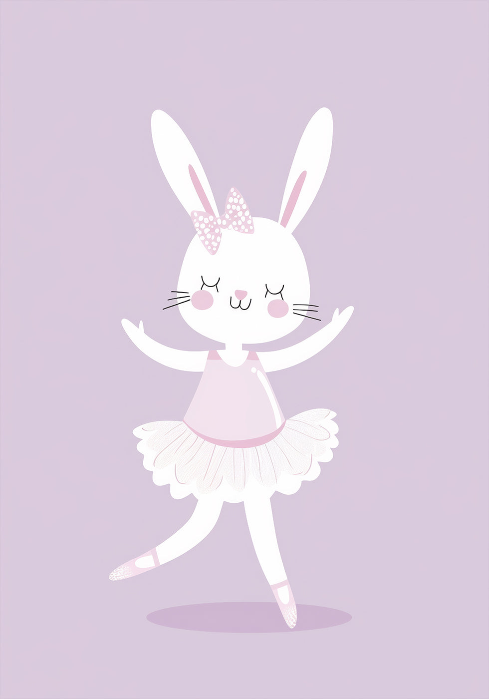 Ballerina Bunny Poster - Posterbox.dk