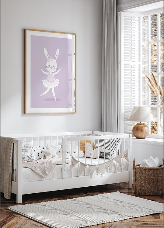 Ballerina Bunny Poster - Posterbox.dk