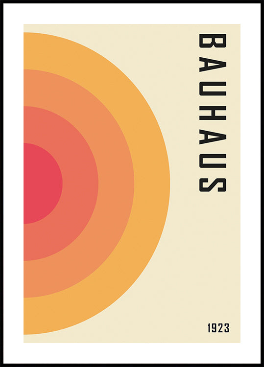 Bauhaus 1923, Geometric Abstract Poster - Posterbox.dk