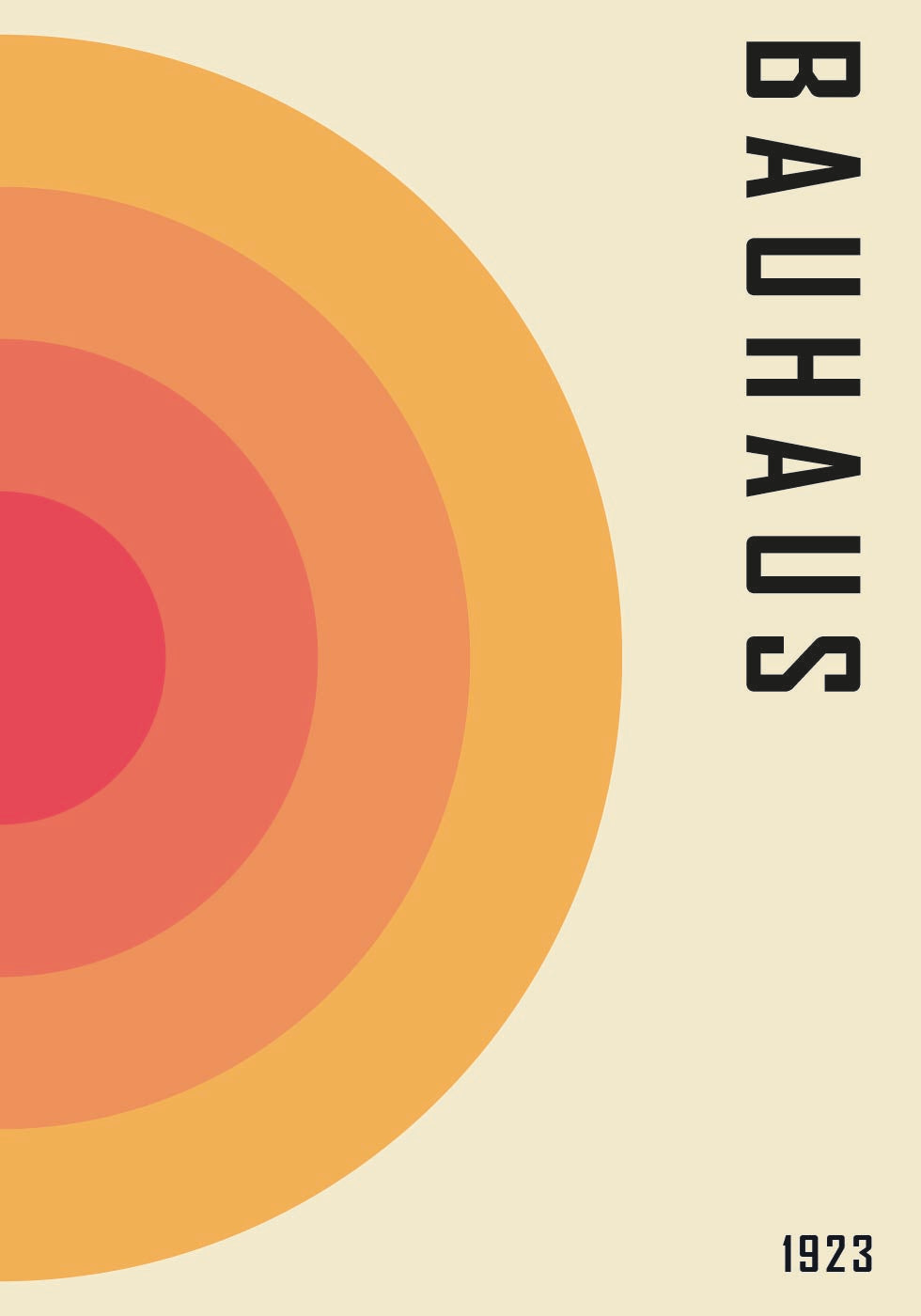 Bauhaus 1923, Geometric Abstract Poster - Posterbox.dk