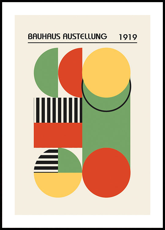 Bauhaus Austellung 1919, Geometric Abstract Poster - Posterbox.dk