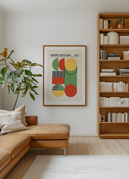 Bauhaus Austellung 1919, Geometric Abstract Poster - Posterbox.dk