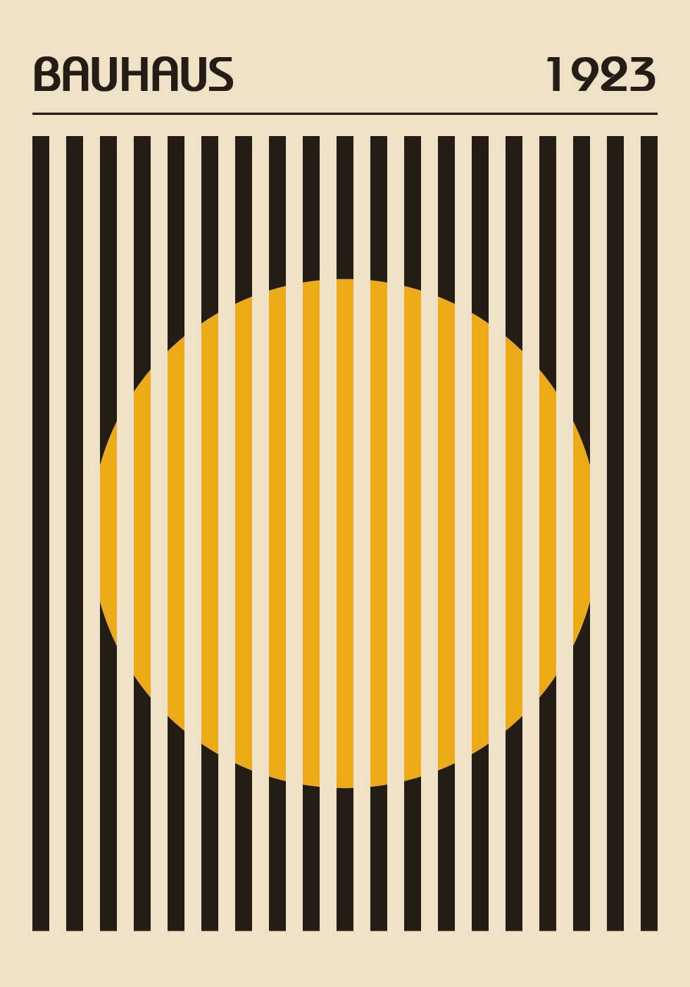Bauhaus Circle Poster - Posterbox.dk