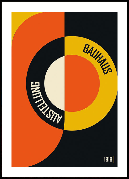 Bauhaus Color Shapes No.1 Poster - Posterbox.dk