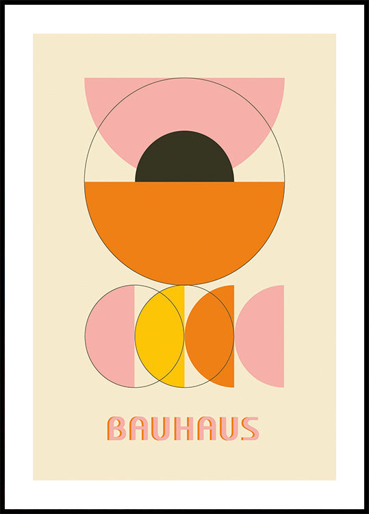 Bauhaus Color Shapes No.4 Poster - Posterbox.dk