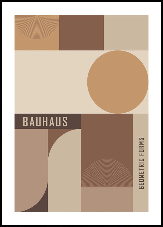 Bauhaus Geometric Forms Poster - Posterbox.dk