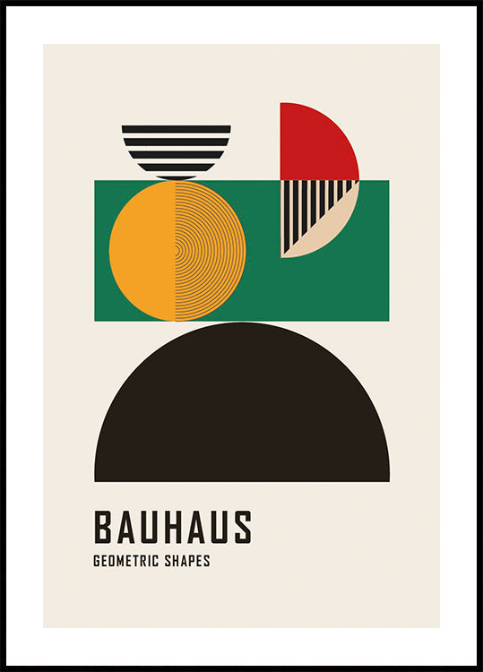 Bauhaus Geometric Shapes №4 Poster - Posterbox.dk