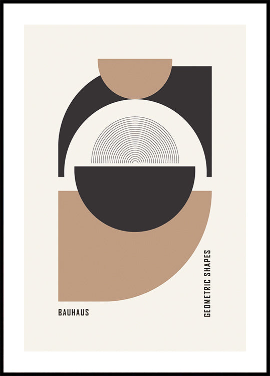 Bauhaus Geometric Shapes No.1 Poster - Posterbox.dk
