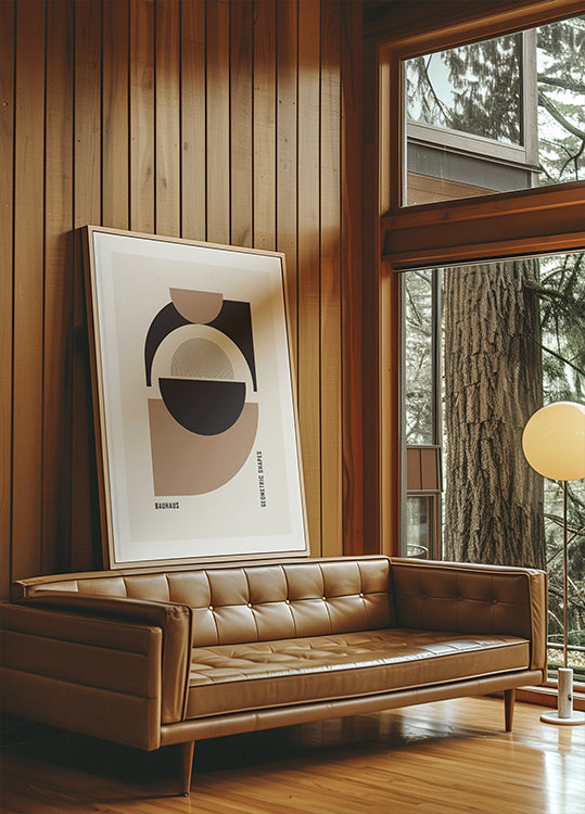 Bauhaus Geometric Shapes No.1 Poster - Posterbox.dk
