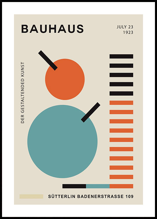 Bauhaus Geometry No.2, modernist Poster - Posterbox.dk