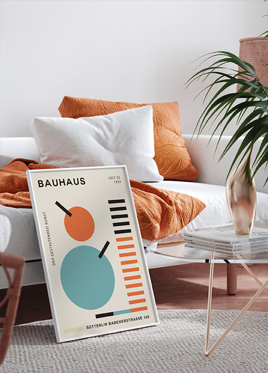 Bauhaus Geometry No.2, modernist Poster - Posterbox.dk