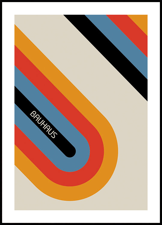 Bauhaus Stripes Poster - Posterbox.dk