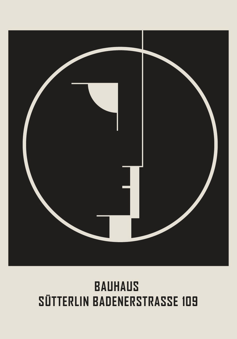 Bauhaus Sütterlin Badenerstrasse No.2 Poster - Posterbox.dk