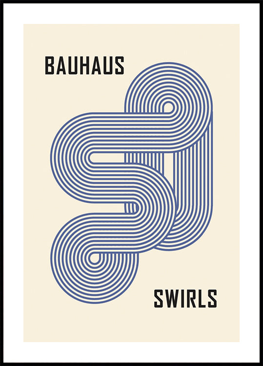 Bauhaus Swirls Poster - Posterbox.dk