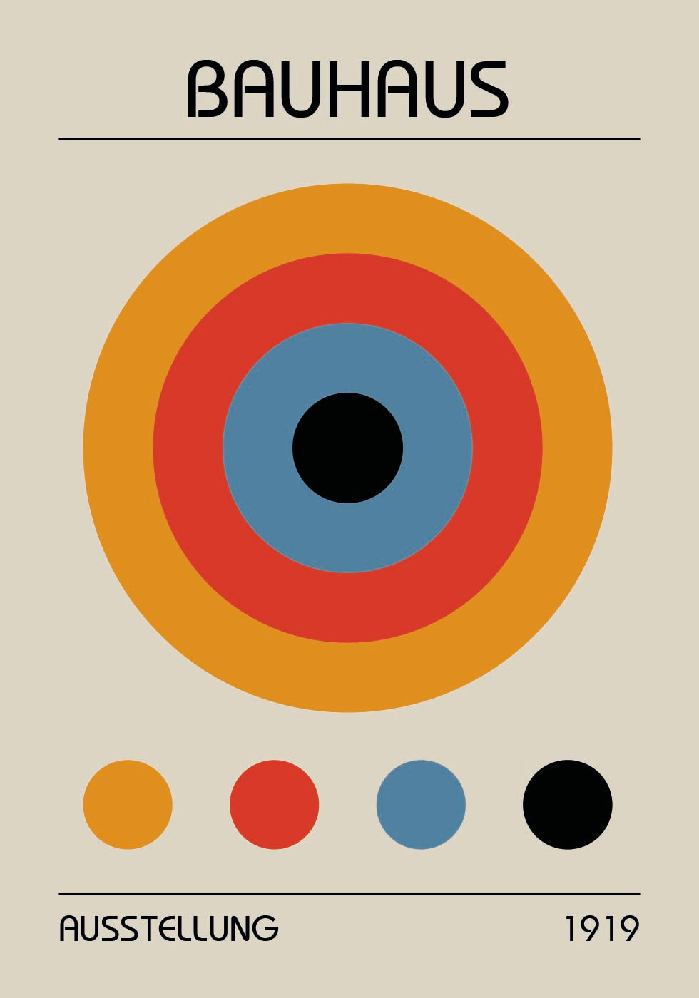 Bauhaus Target Poster - Posterbox.dk