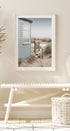 Beach Hut and Boat Poster - Posterbox.dk