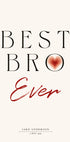 Best Bro Ever Personalized Poster - Posterbox.dk