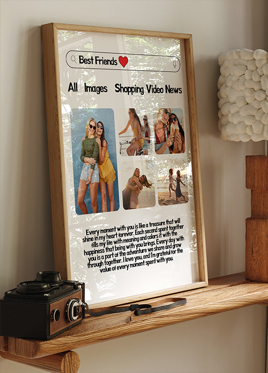 Best Friends Photo Collage Poster - Posterbox.dk
