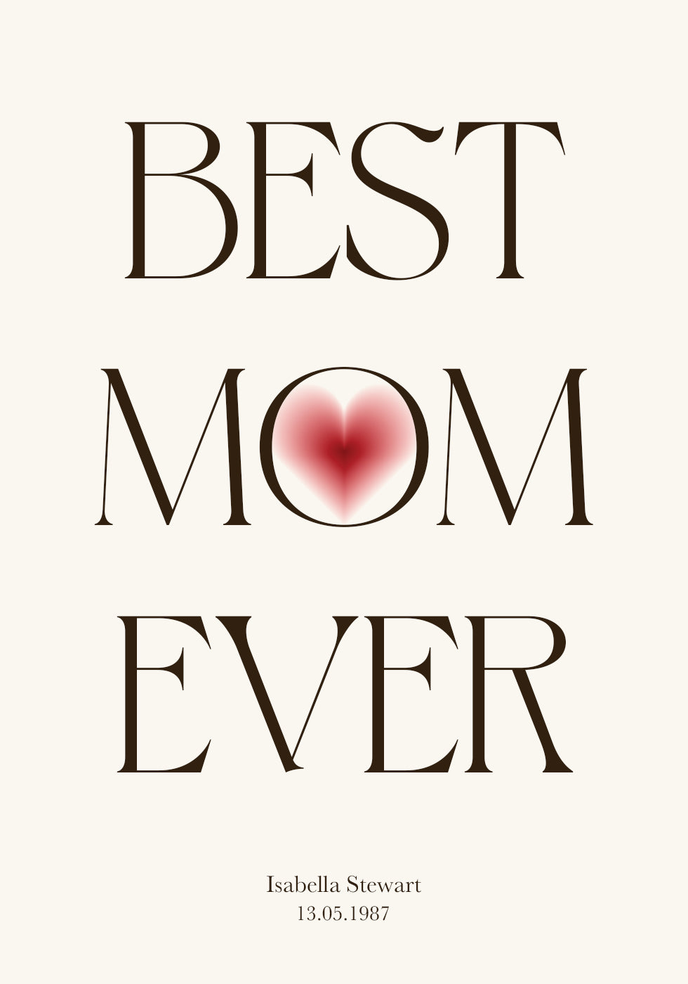 Best Mom Ever Poster - Posterbox.dk