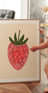 Big Happy Strawberry Poster - Posterbox.dk