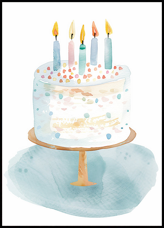 Birthday Cake Poster - Posterbox.dk